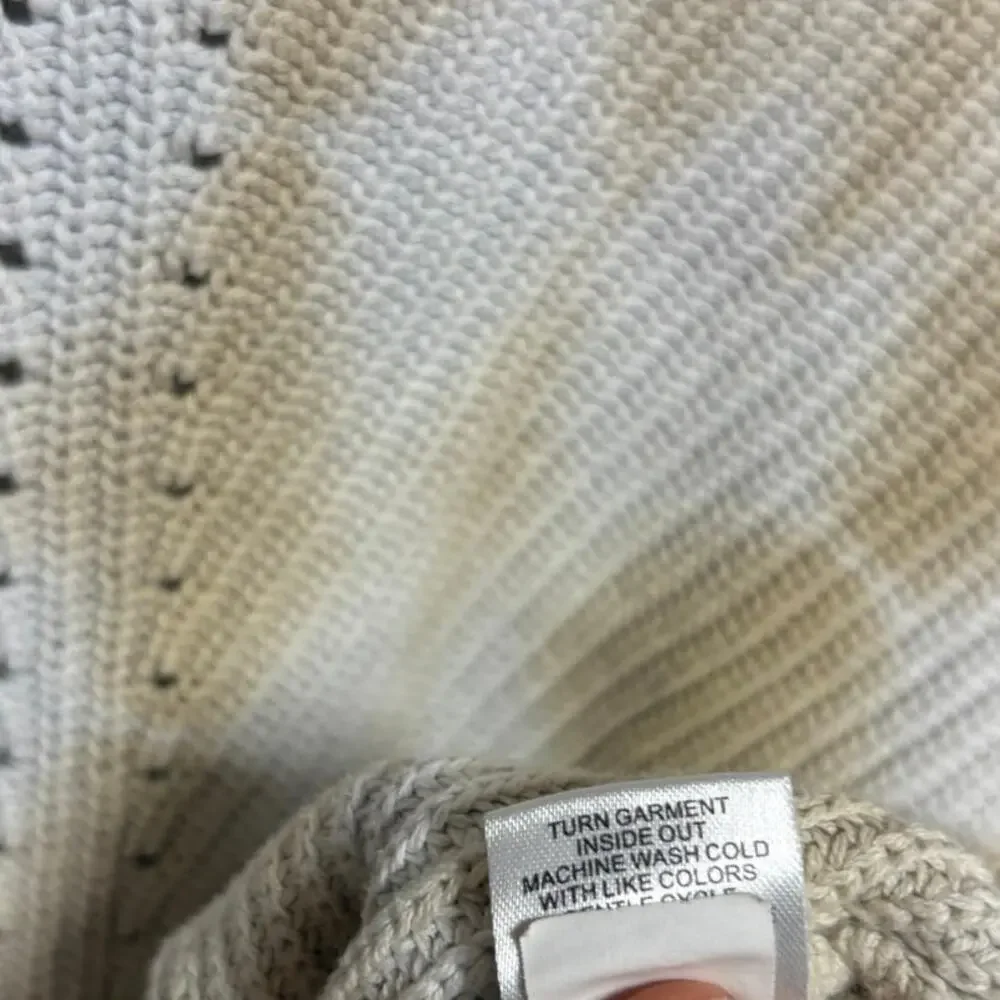 Freshman‎ Tan And White Tie Dye Crop Sweater Size Large